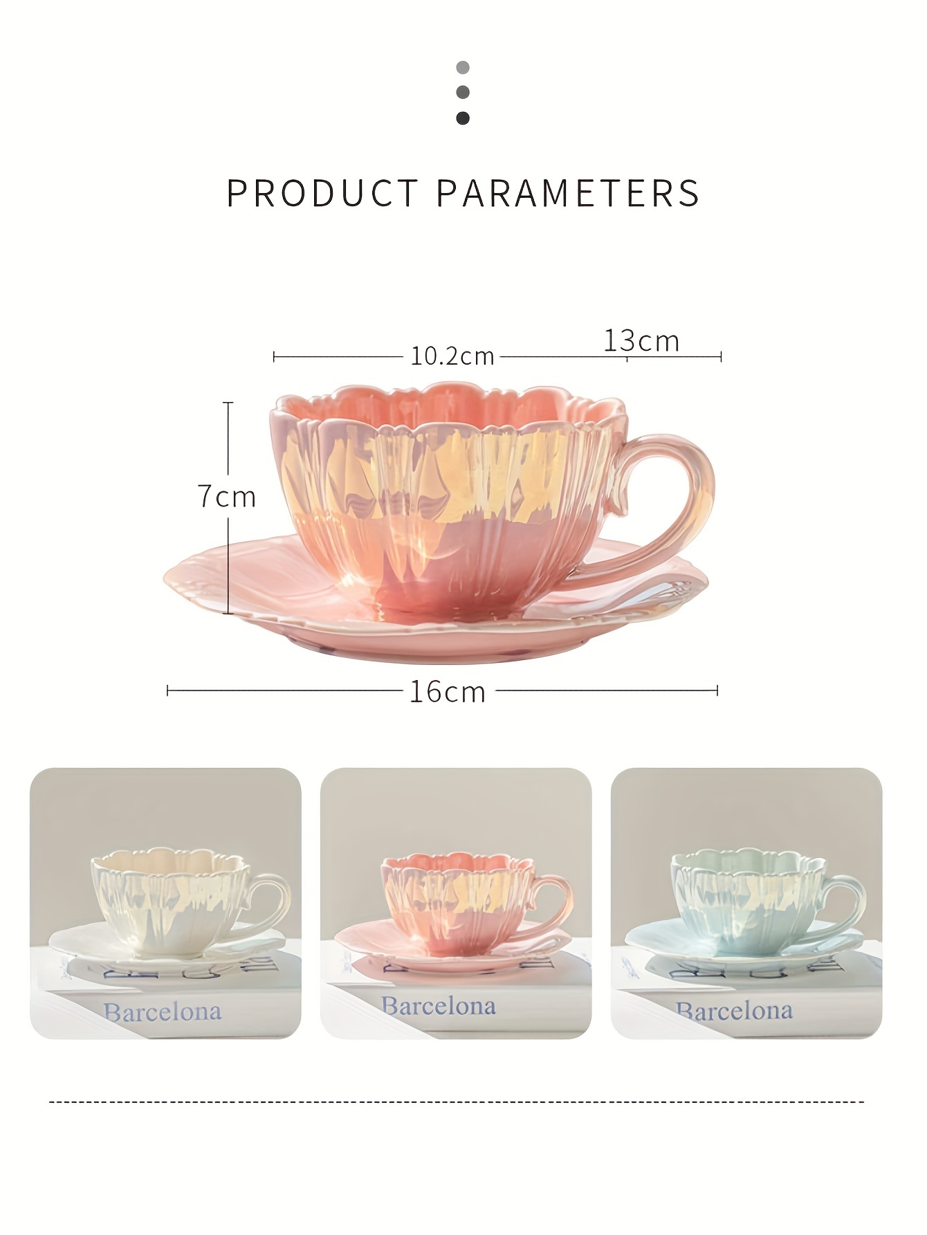 Set Tazza Tè Fiori E Piattino Set Tazze Caffè E Piattini In - Temu Italy