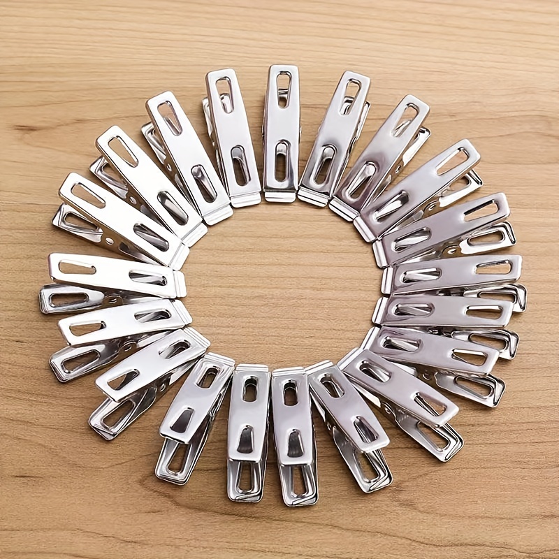 20pcs Clothes Pins Heavy Duty Outdoor, Stainless Steel Clothespins For  Hanging Clothes, Laundry Cloths Pin Clips Clothes Pin Clothespin Close  Clothing