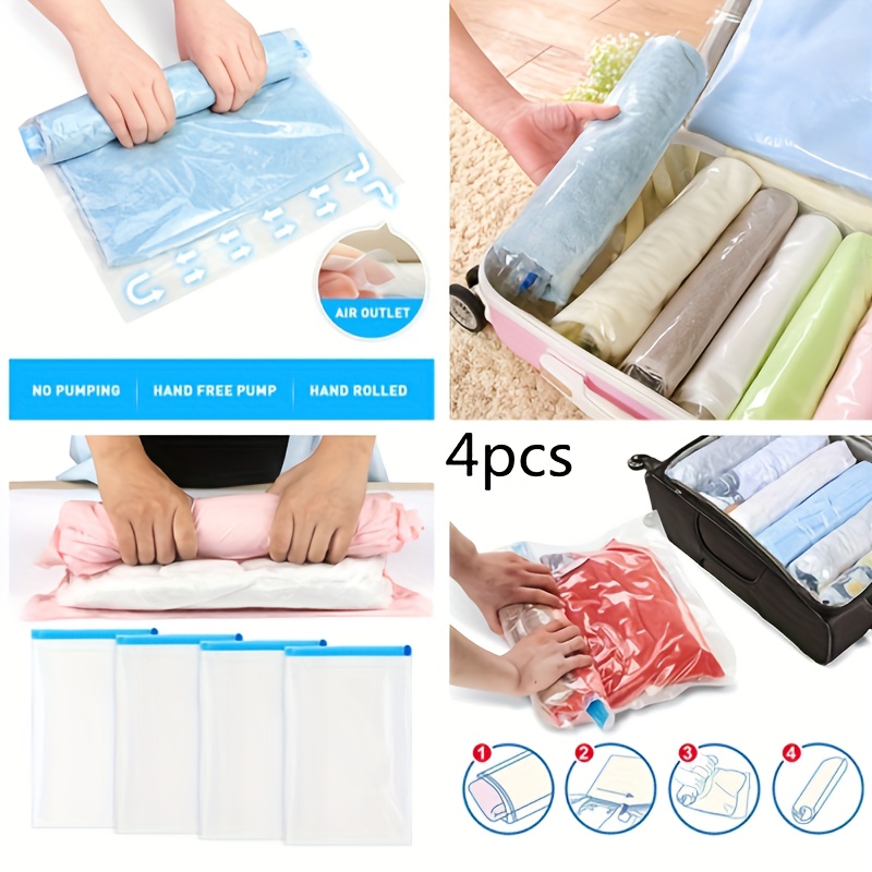 Compression Bags For Travel, Hand Roll Bag For Clothes, Travel