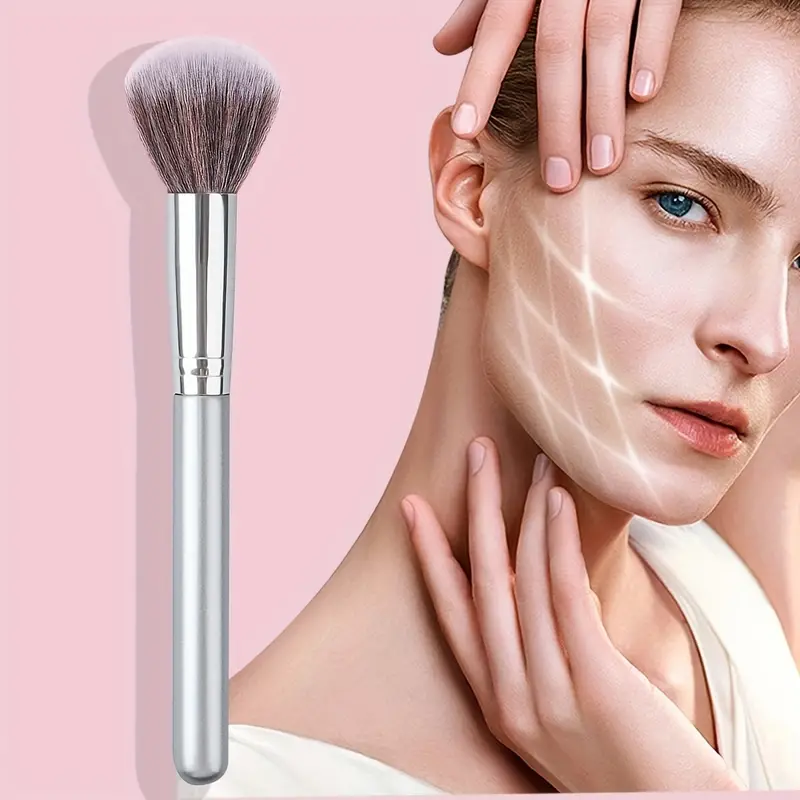 1PCS Flat Head Stippling Brush Soft Makeup Tool Multifunction