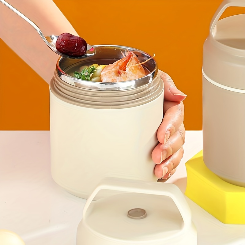 Insulated Food Jar, Stainless Steel Cylindrical Lunch Container, Thermal  Lunch Box, For Soup, Porridge, Salad And More, For School Students And  Office Workers, Kitchen Gadgets, Kitchen Accessories, Travel Accessories,  Lunchbox Bag Available 