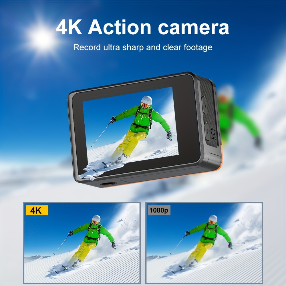 g100 Waterproof Action Camera 4k 30fps 16mp Stabilization - Temu United  Arab Emirates