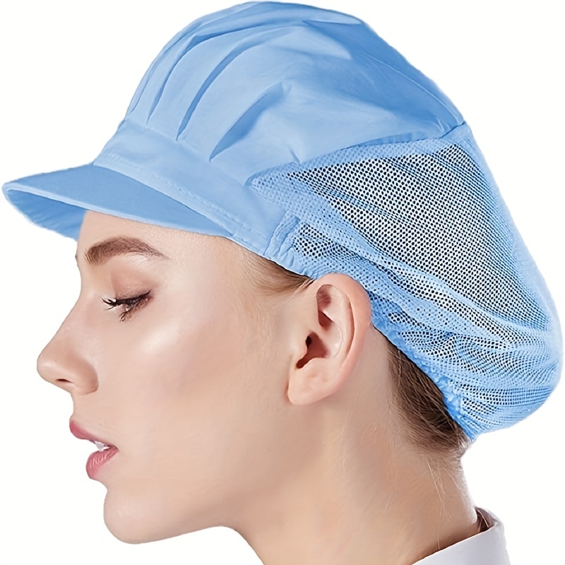 Fabric Chef Hats Disposable Breathable Hair Solid Color - Temu