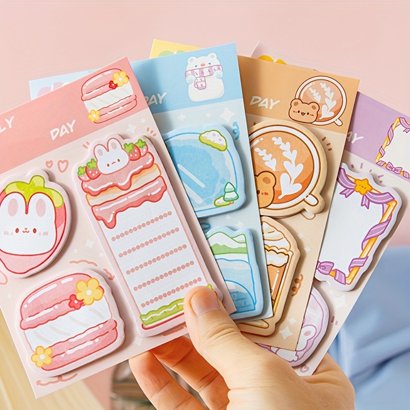 Heart Sticky Notes 50 Sheets, Cute Sticky Notes, Cute Stationary, Kawaii  Stationery, Cute Notepads, Cute School Supplies, Best Wishes Memo 