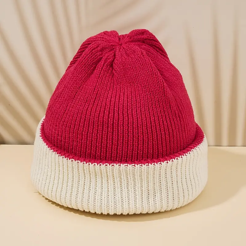 Butterfly Embroidered Beanie Hat - Stretchy Slouchy Knit Winter Cap For Men & Women
