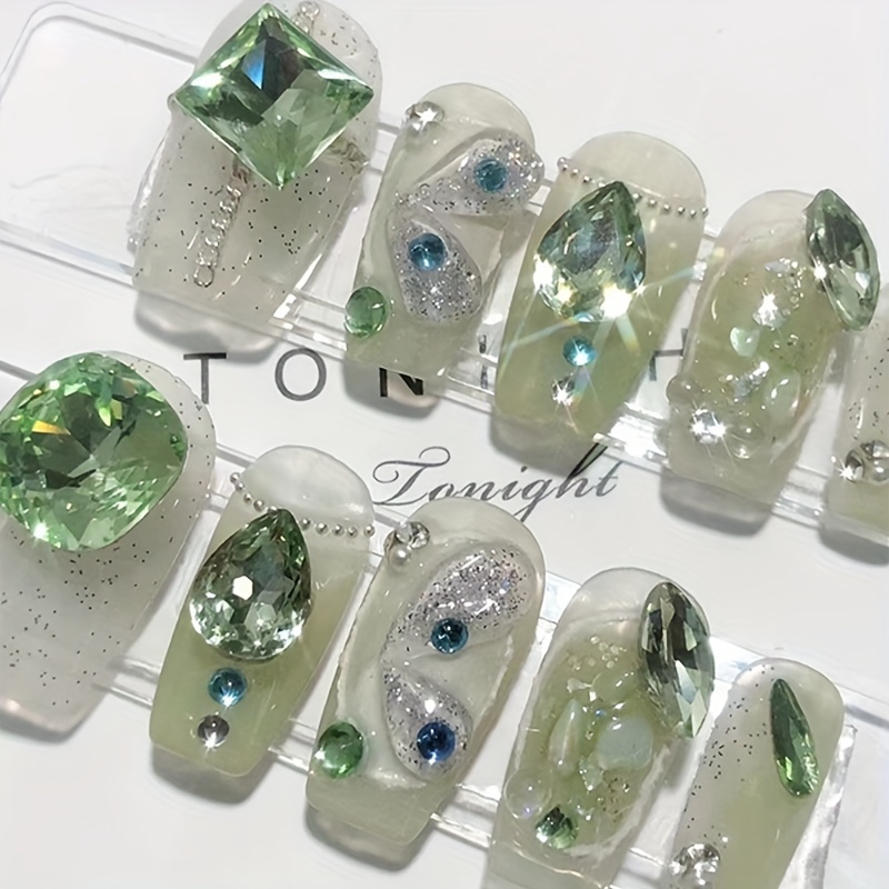 Diamantes De Imitación Cristales Para Manualidades,ss20,1440 Color Emerald