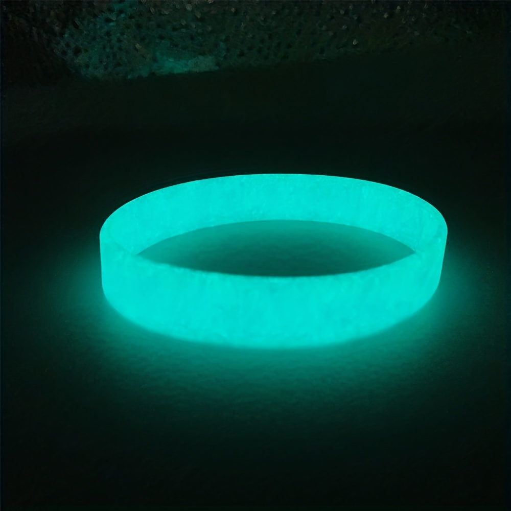 Bracelet Fluorescent Lumineux En Silicone Avec Lettre - Temu Canada