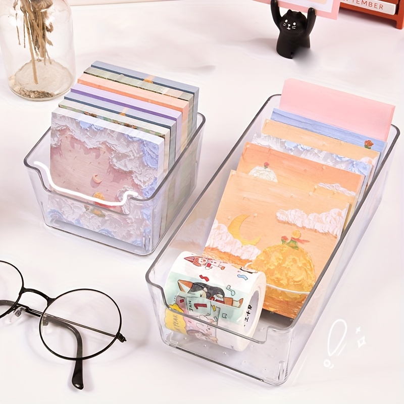 Card Badge Storage Box Transparent Acrylic Lomo - Temu