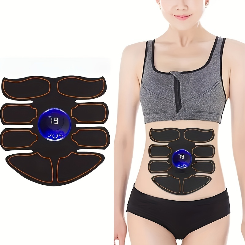 Muscle Toner,abs Stimulating Belt, Abdominal Toner.training Device For  Muscles,usb Rechargeable Wire
