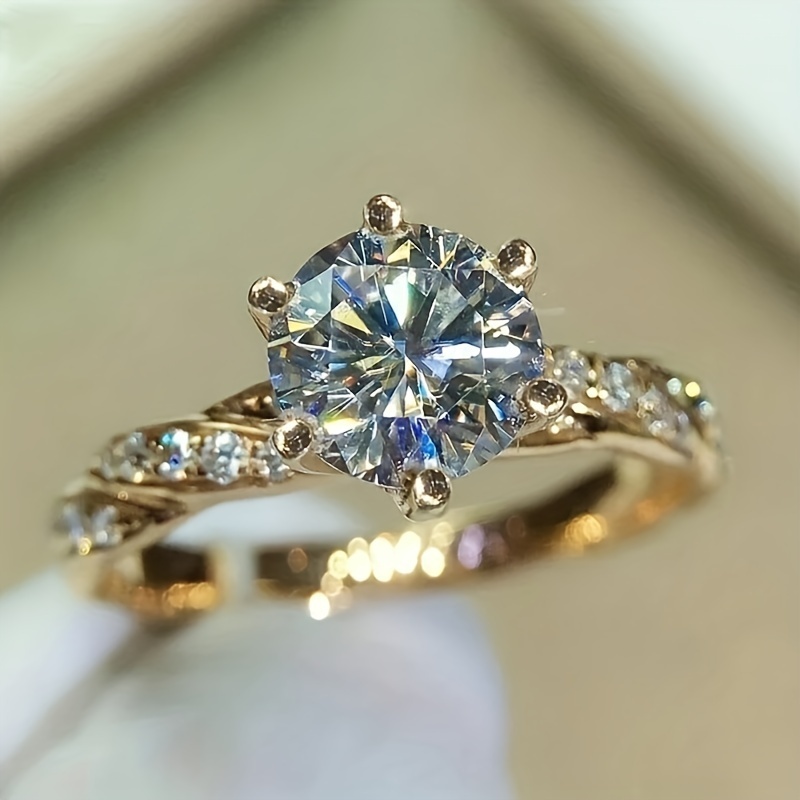 Women's CZ Promise Ring 6 Prong Setting