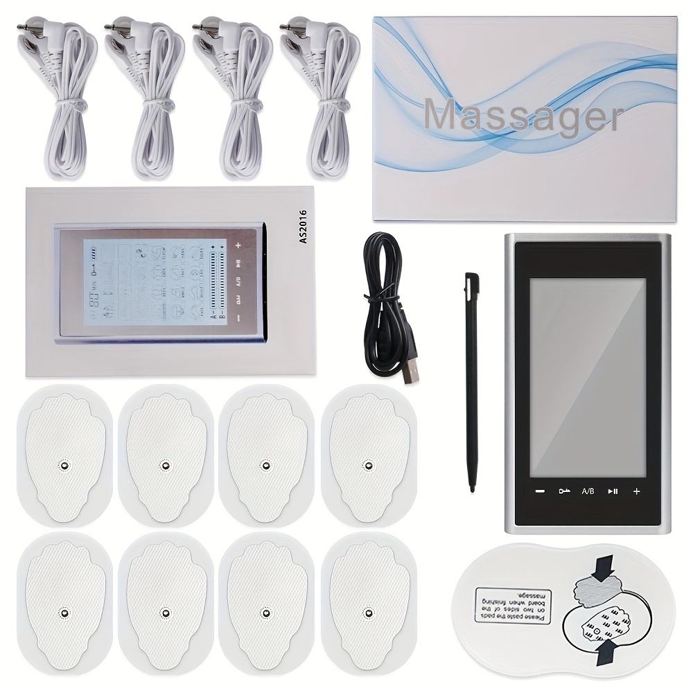 TENKER TENS Unit Muscle Stimulator, 24 Modes TENS EMS Machine for Pain  Relief Therapy/Pain Management, Rechargeable Electronic Pulse Massager with