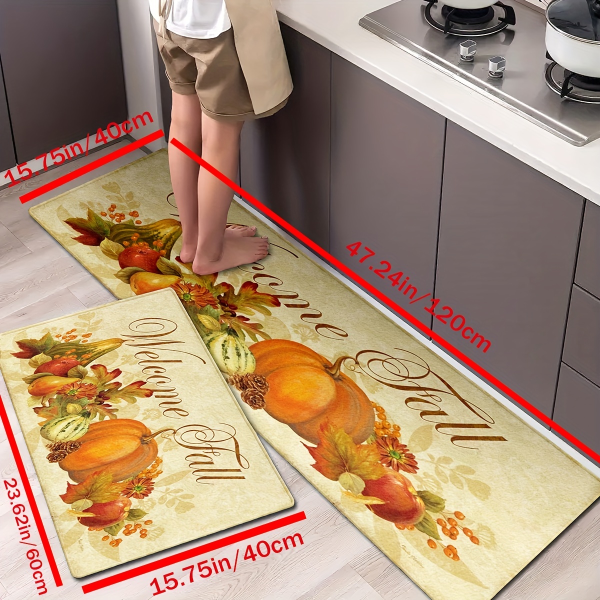 Alfombra De Cocina De Frutas - Temu