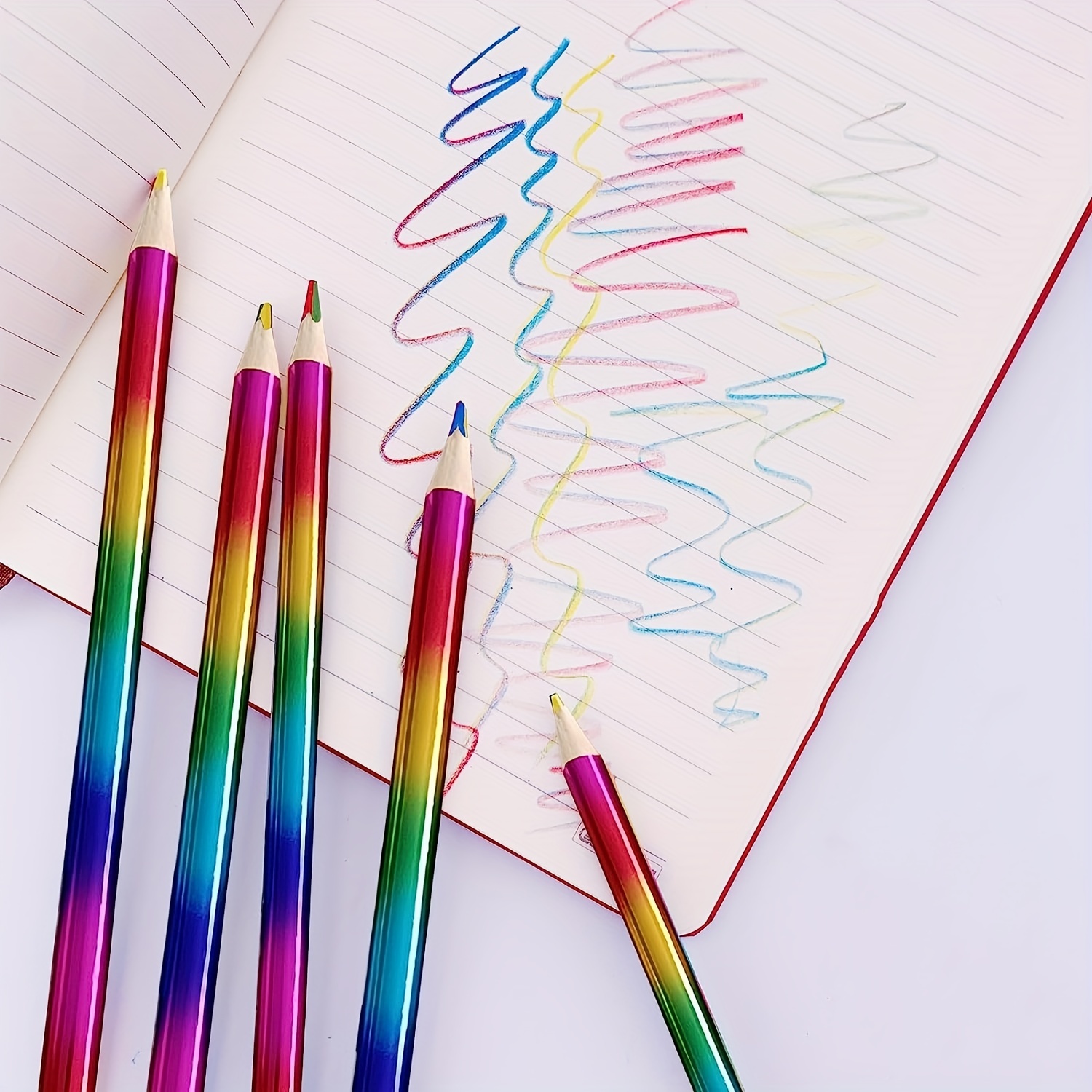  ThEast 12 Rainbow Colored Pencils for Adults and Kids
