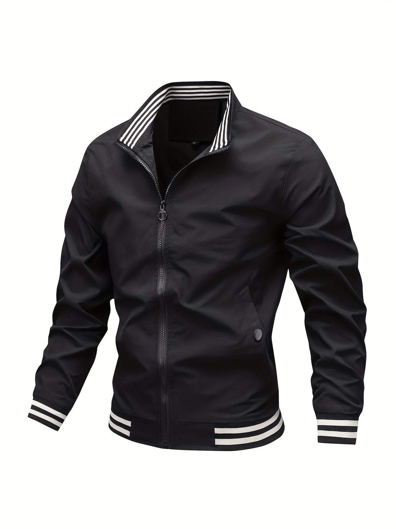 Men's Casual Fleece Lined Jacket Chic Cotton Flap Pocket - Temu