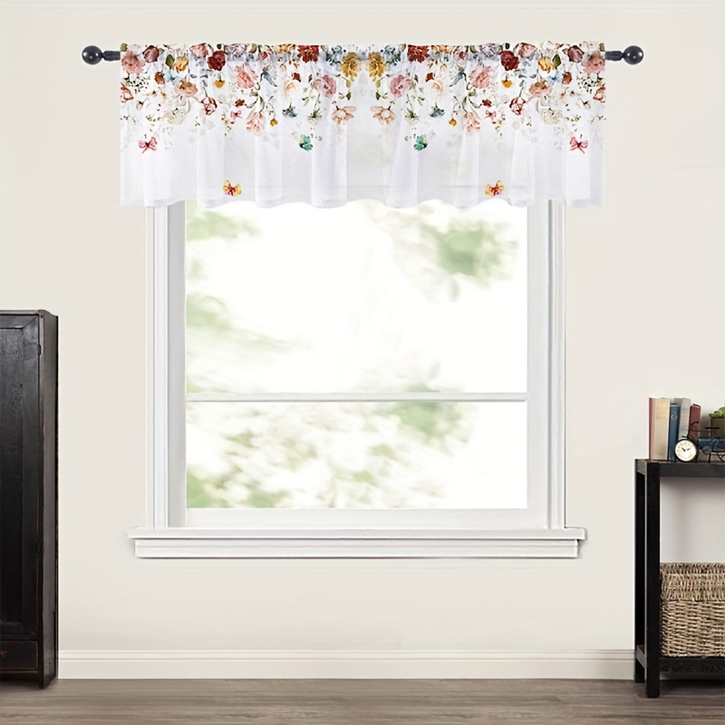 Cortina Translúcida, Cortinas Transparentes, Ventana Impresa Con Mariposas  Para Sala De Estar, Dormitorio, Decoración De Habitaciones Para Niños De  9,51 €