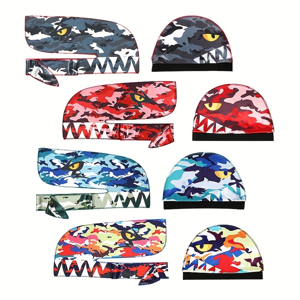 Premium silky designer durag & wave cap (Multi Colors)with long tail for  360 wave – SPOVIEW