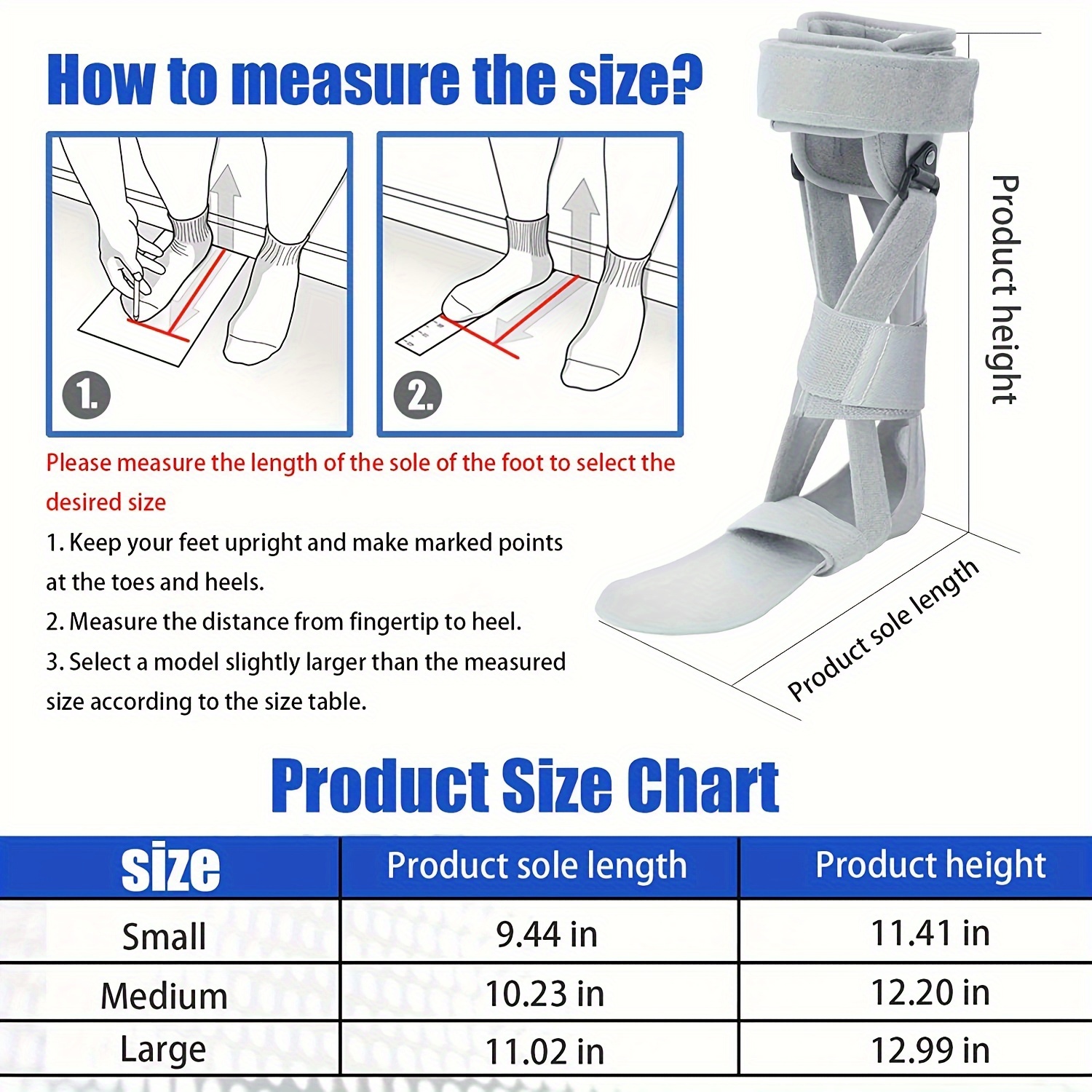 Afo Foot Drop Brace Ankle Foot Orthosis Afo Walking Shoes - Temu