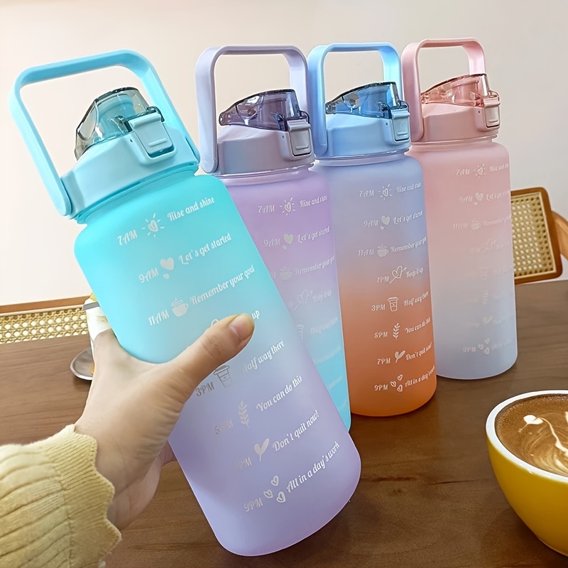 Botellas de agua con pajita Jarra de agua de gran capacidad de 74