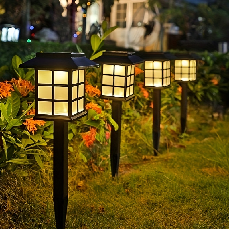 BESTA - Lampes de jardin solaires 8 pack lumière de jardin solaire blanc  chaud lampes solaires étanches pour l'extérieur, jardin, terrasse, pelouse,  cour, trottoir - Eclairage solaire - Rue du Commerce