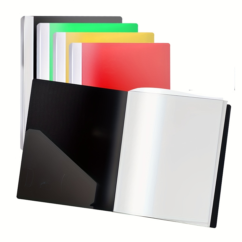 Portfolio Folder for Artwork Art Portfolio Binder 2 Packs 8.5x11 Demo  Book Black Portfolio Folder with Protective Film Binder with Plastic Sleeve  30