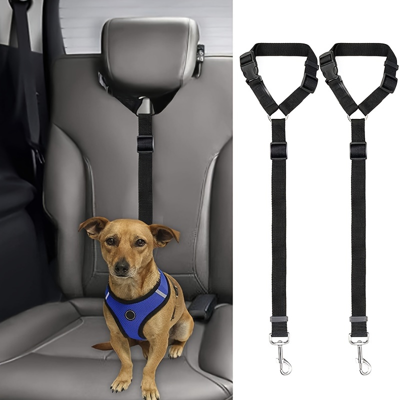 2 In 1 Adjustable Dog Leash Car Seat Belt