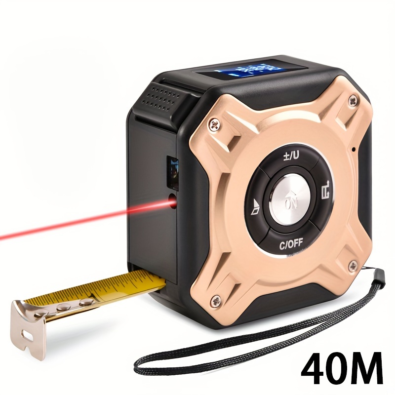 Cinta métrica laser, flexómetro y telémetro Laser 40 mts