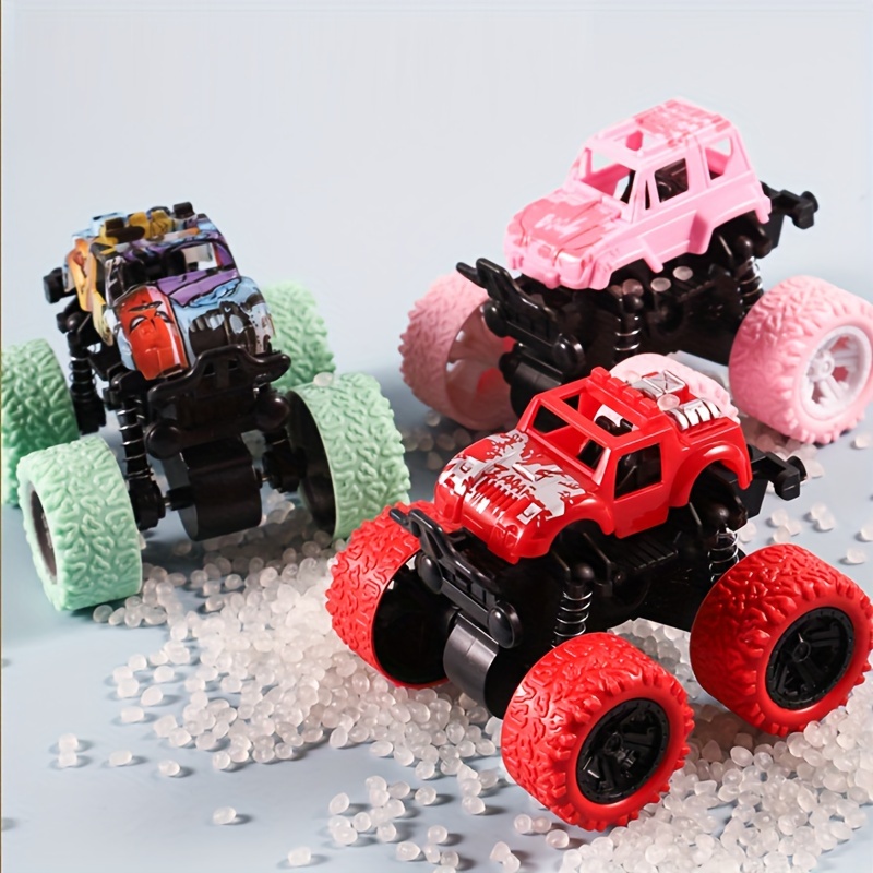 Monster Truck Lot de 4 jouets de voiture à friction Push And - Temu France