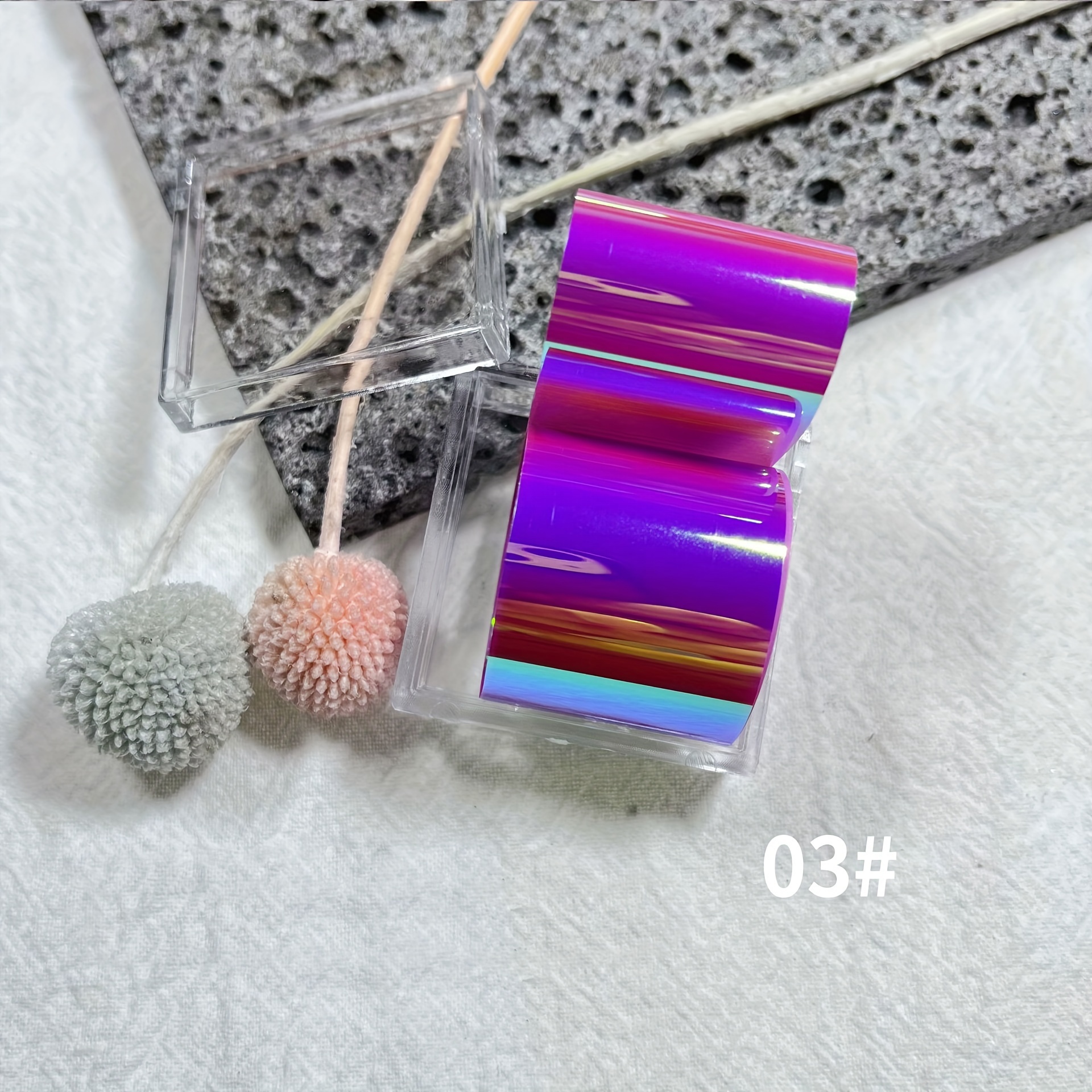 5pcs Aurora Nails Glass Foil Film Sticker Cellophane Paper 5×20cm Large  Nail Foil Korean Nail Trend Design Ice Cube Manicure Decoration Laser  Jewelry