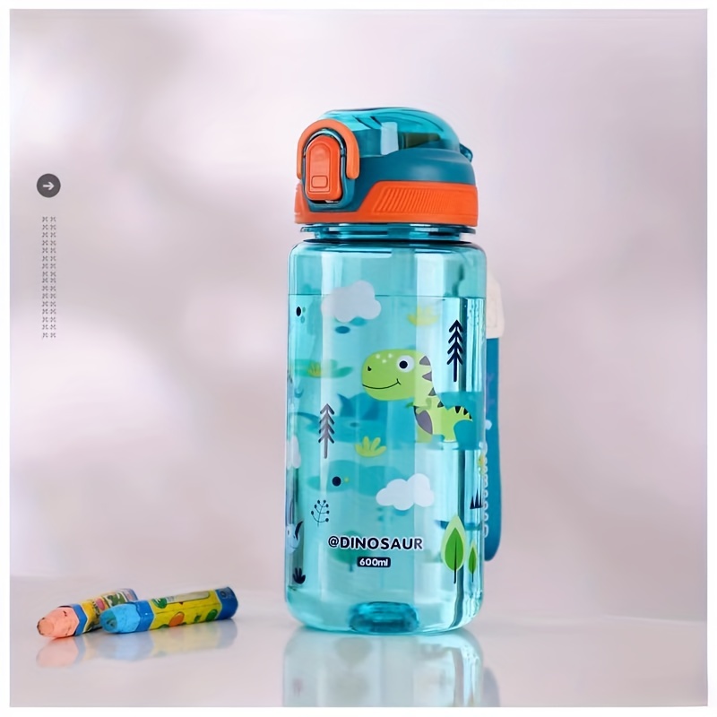 Cute Cartoon Water Cup With Double Handles, Portable Leakproof Straw Water  Bottle, Suitable For Outdoor Sports, Fitness - Temu