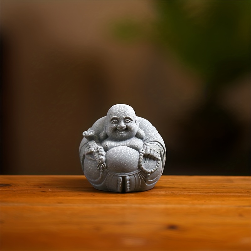 Laughing Buddha, Happy Little Buddha Ornament, Good Fortune, Yoga  Meditation 