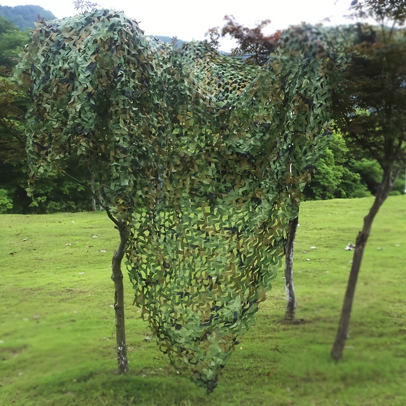 1pc outdoor camo netting camouflage netting durable camouflage shade cover woodland blinds for military sunshade hunting camping shooting party decoration 2