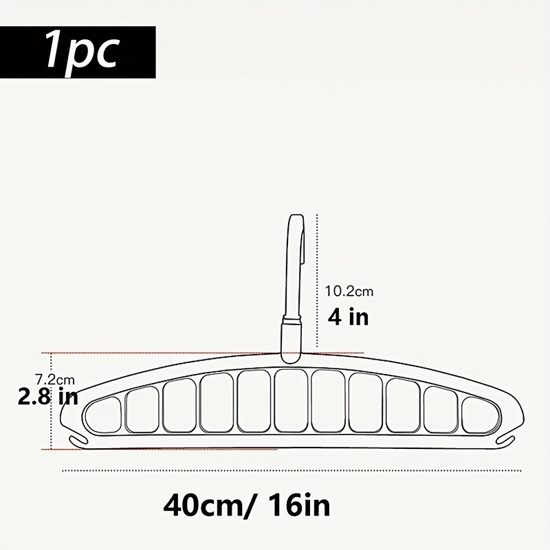家用可折叠衣架、学生宿舍、多功能魔术11孔晾衣架、壁挂式收纳神器、高效晾衣|现代储存解决方案 |多功能衣架、衣架 商品详情 2