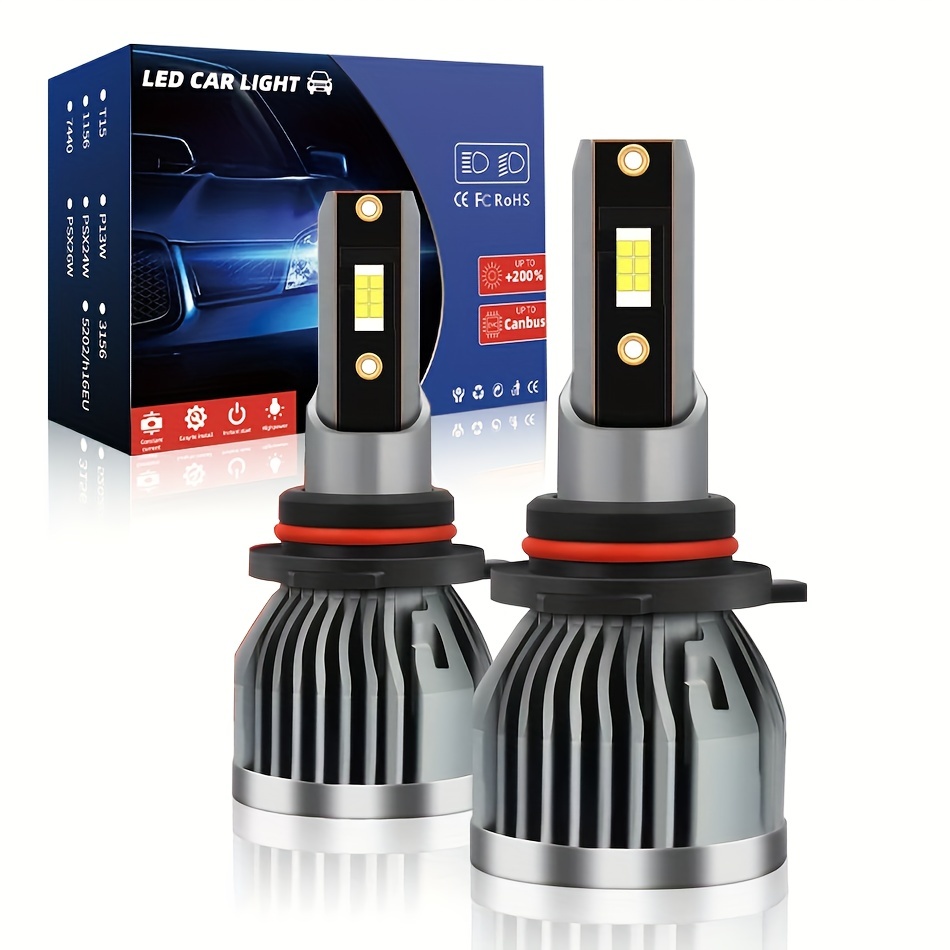 H11/9006/9005 Led-scheinwerferlampen, 16000lm 70w 6500k Extrem Superhell H8  H9 Led-lampen All-in-one-konvertierungskit Von 2 Halogen-ersatzlampen -  Auto - Temu