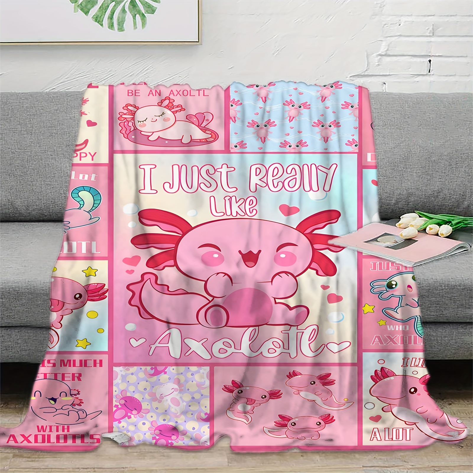 Axolotl Gifts, Axolotl Blanket, Axolotl Stuff, Axolotl Birthday