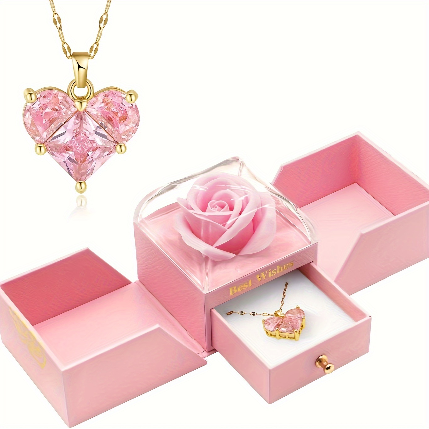 1pc Corona Metal Piedra Preciosa Rosa Amuleto Noble Banquete - Temu