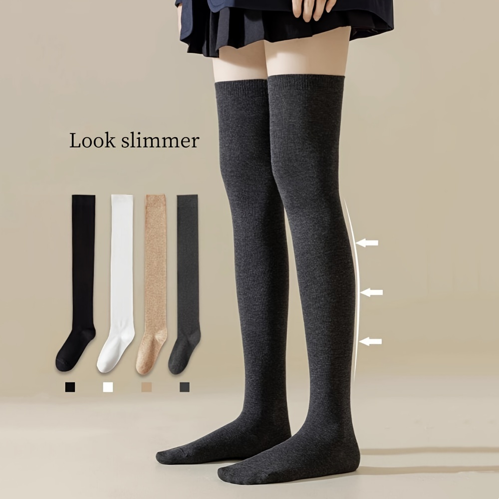 Thin Knee Socks Comfy Breathable Thigh High Socks Stretchy - Temu