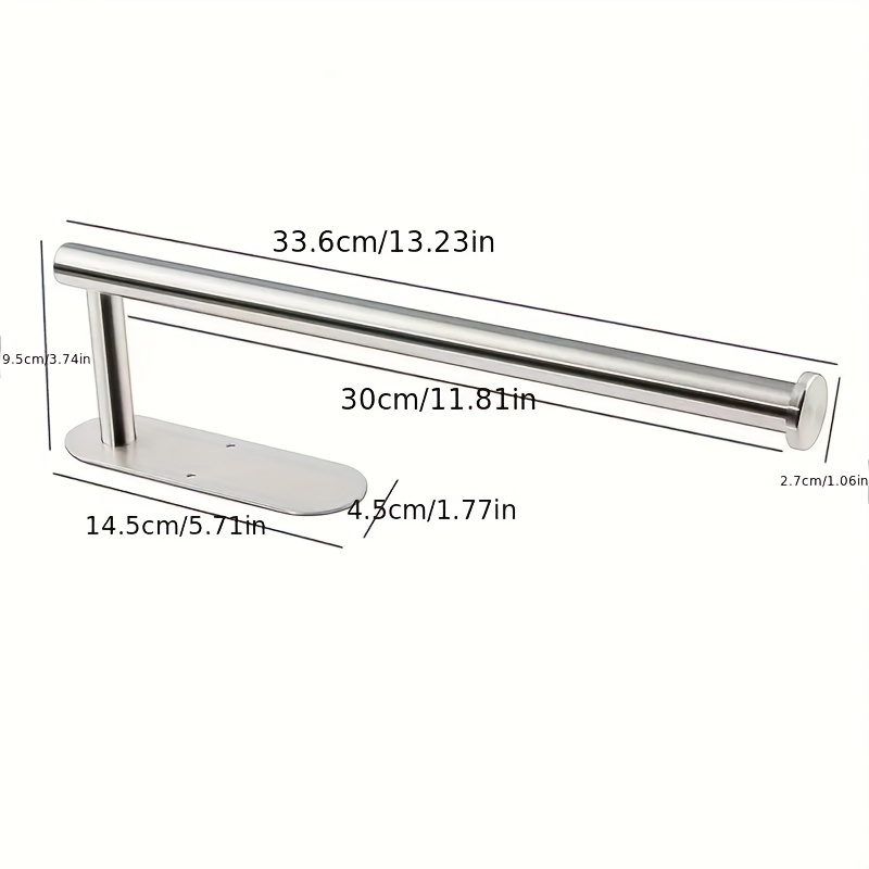Self Adhesive Toilet Roll Holder Stainless Steel