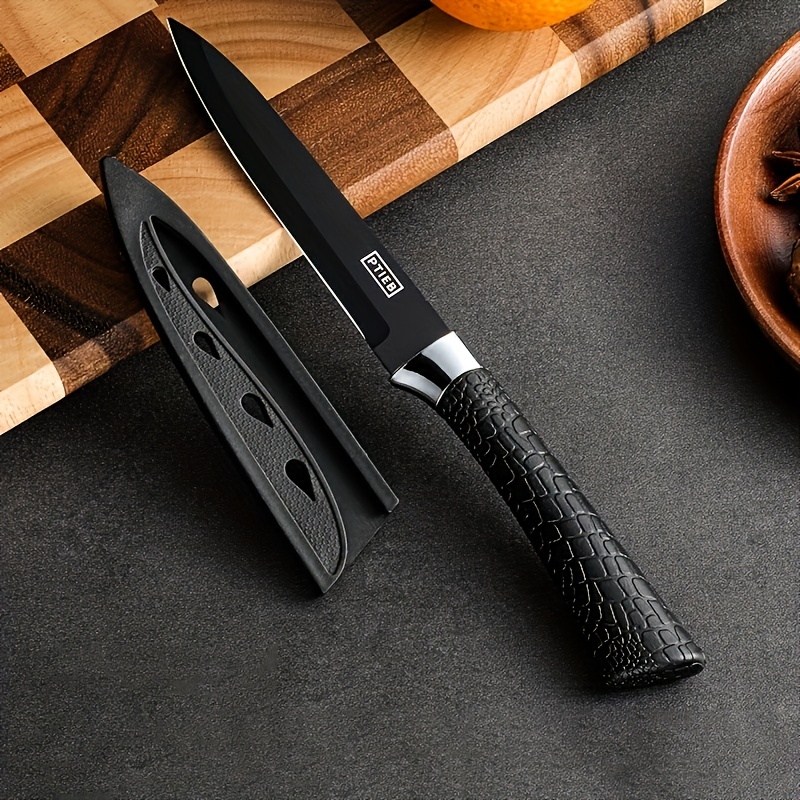 Stainless Steel & Plastic Fruit Cutting Knife, For Home