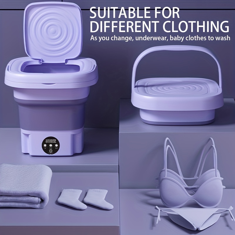 Tragbare Waschmaschine Faltbare Mini-Waschmaschine Kleine Waschmaschine für  Unterwäsche, Babykleidung oder Kleinteile - Snngv
