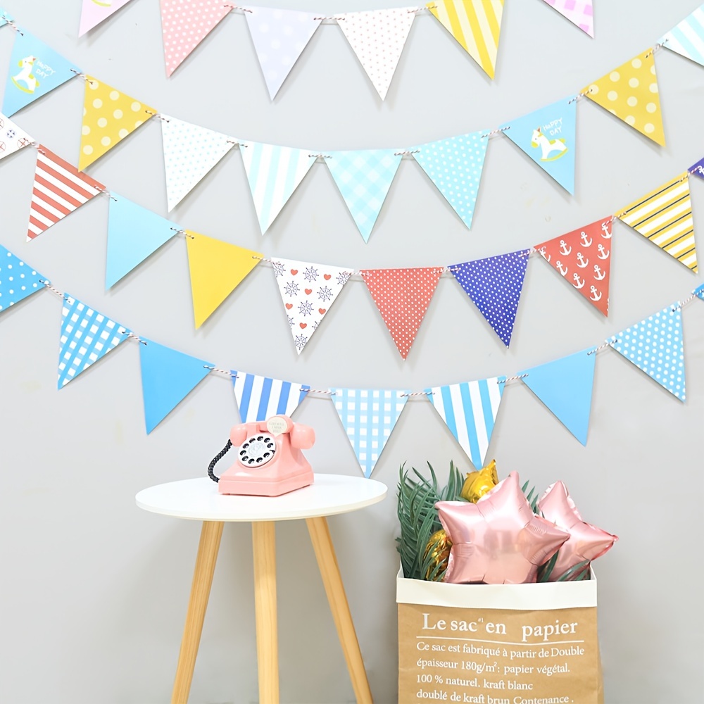 Pennant Banner String Bunting Flags Birthday Party Grand - Temu