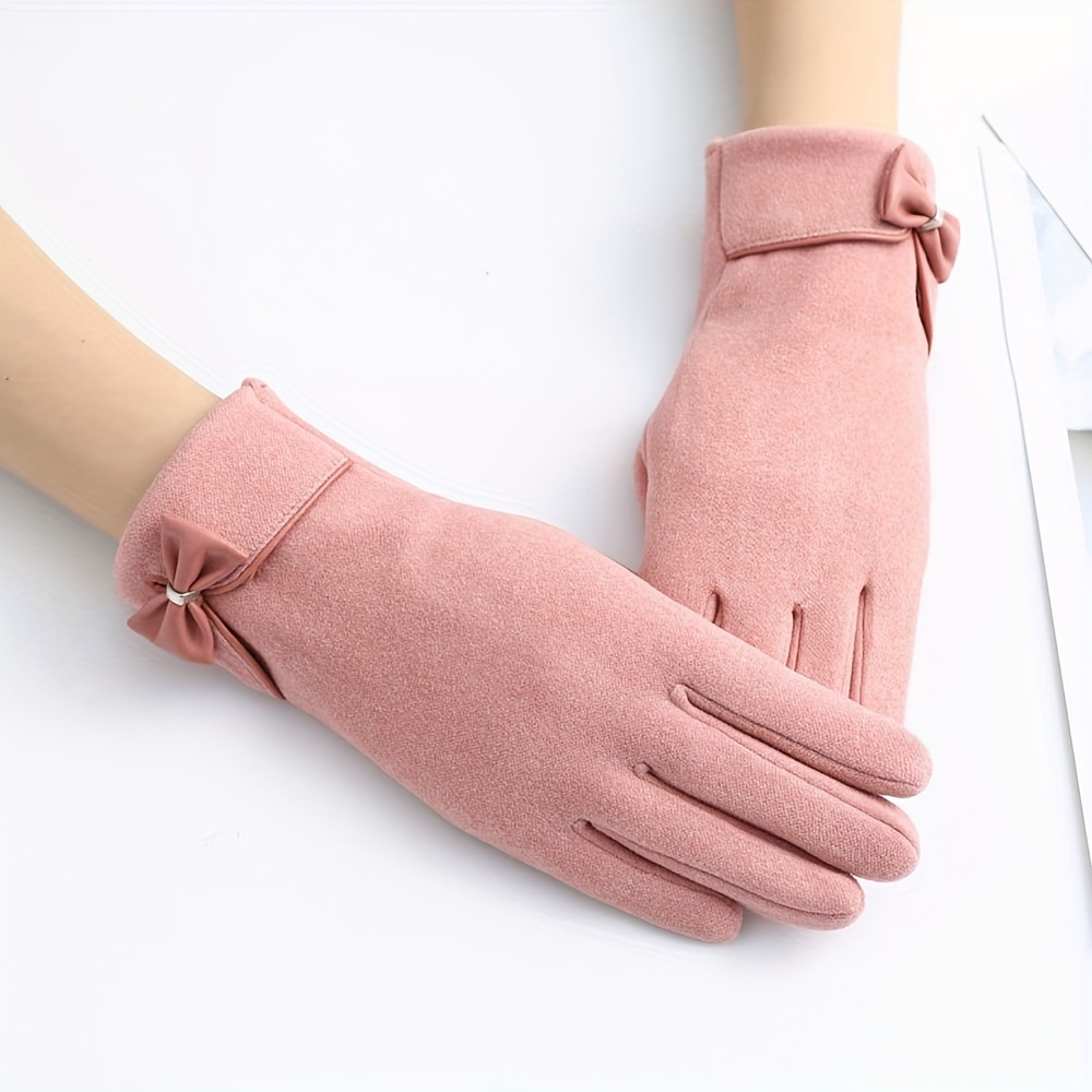 Buy KETKAR Women's & Girl's Stylish Warm Winter Touch Screen Bow  Gloves_Free Size,Purple at