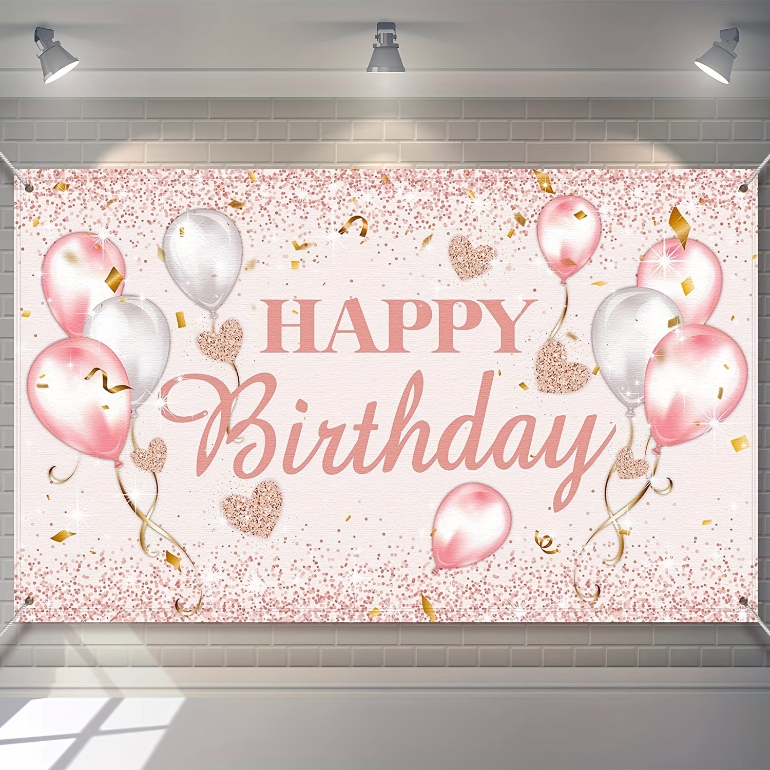 KatchOn, Rose Gold 50th Birthday Banner - XtraLarge, 72x44 Inch | Happy  50th Birthday Backdrop for Women | Rose Gold Happy 50th Birthday Banner for