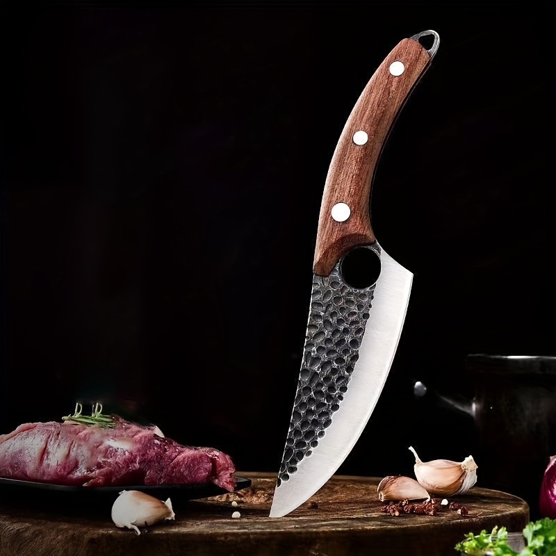 Manganese Steel Heavy Duty Meat Cleaver Chef Knife Butcher Chopper Bone  Knife With Sheath 