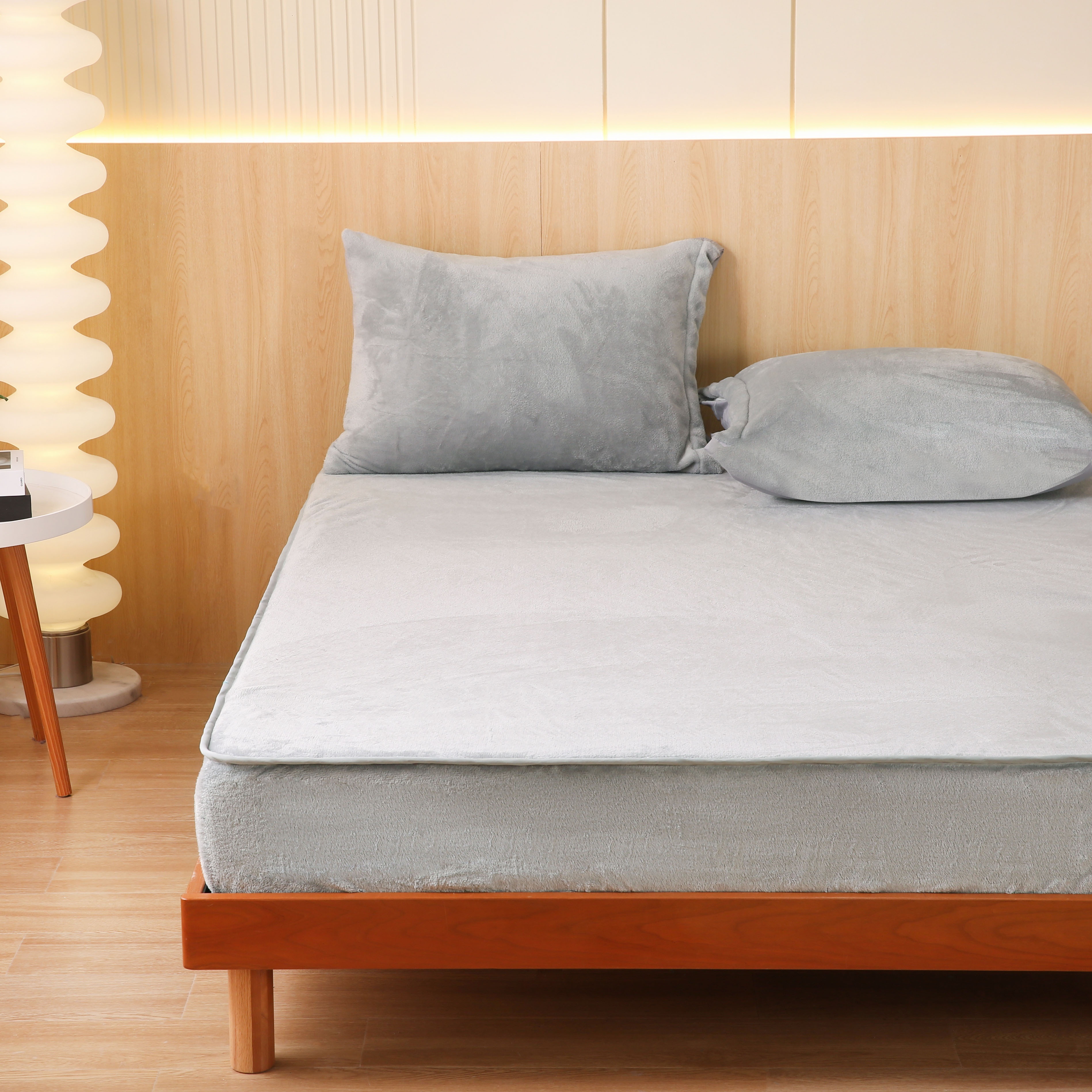 200gsm Plain Flannel Fitted Sheet Kit (1 Fitted Sheet 1/2 Temu Canada