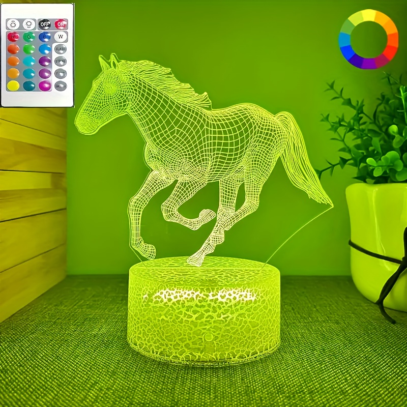 Lampe Cheval hologramme galop