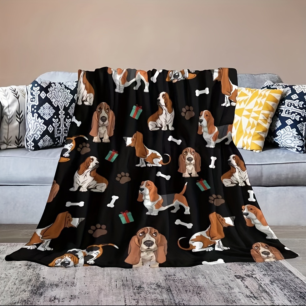 Basset hound throw blanket hot sale