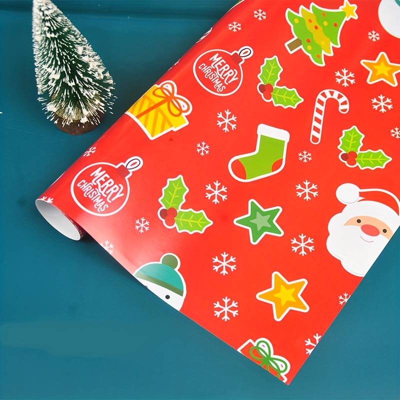 Wrapping Paper: Santa Claus gift Wrap, Birthday, Holiday, Christmas 