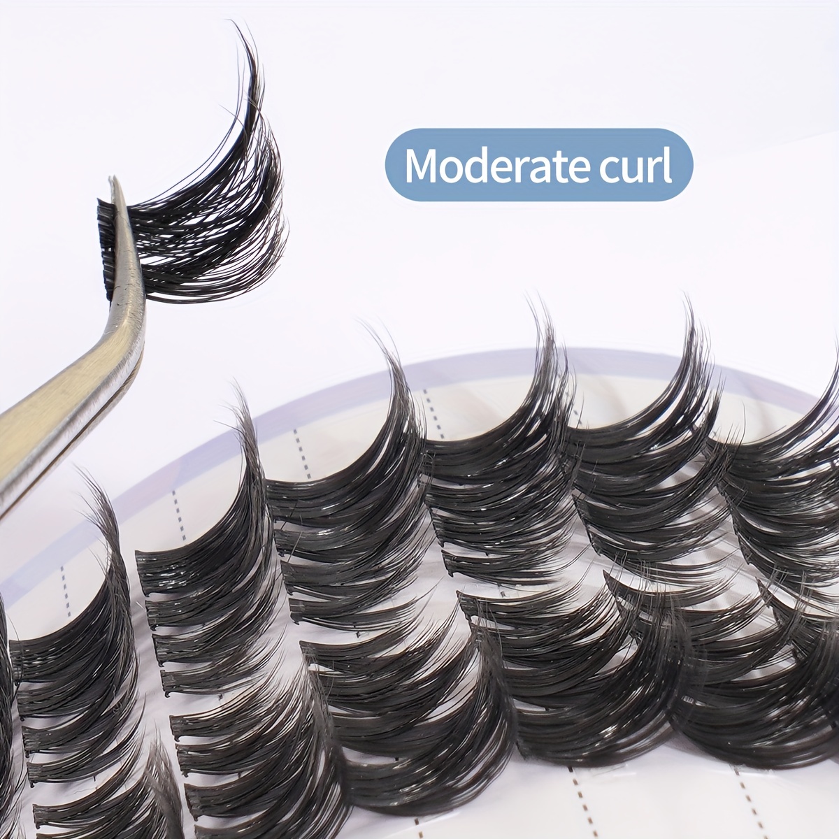 80pcs Segmented Grafted Eyelashes Single Cluster Lashes Natural Long