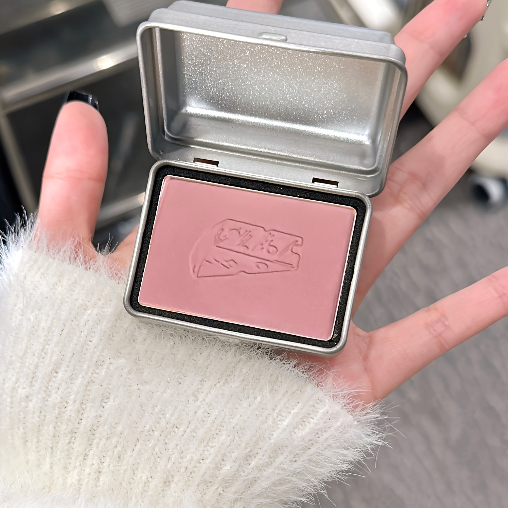 4 Colors Iron Box Blush Low Saturation Blush Nude Natural - Temu