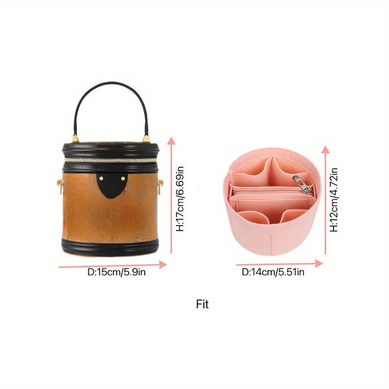 Mini Minimalist Insert Pouch For Bucket Bag, Versatile Multi Pocket  Organizer For Satchel Bag - Temu